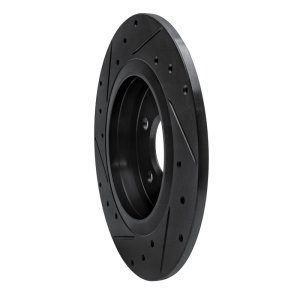 Infiniti QX30 Brake Rotor (1) - Rear Right - R1 Concepts - Drilled & Slotted - Black - `14-`20